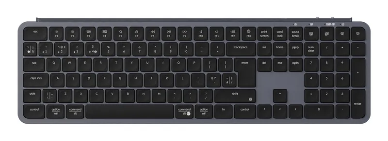 Keychron B6 Pro keyboard Home/Office USB + RF Wireless + Bluetooth QWERTY UK English Grey