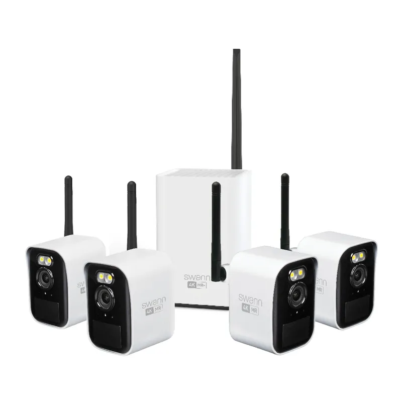 Swann MaxRanger4K Mini Long-Range Wireless Security System with 4 Cameras