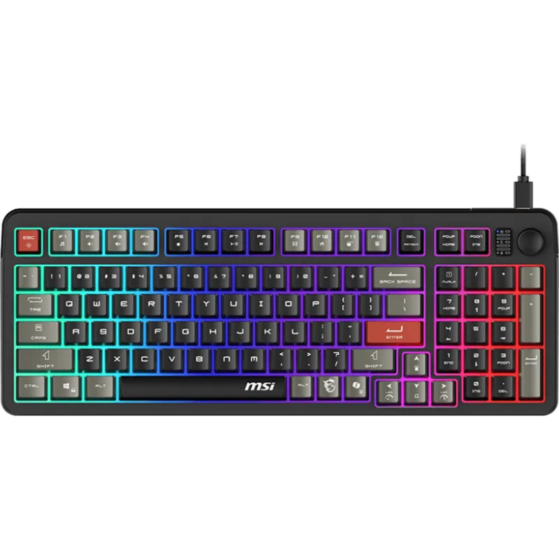 MSI FORGE GK110 Wired Gaming Keyboard Black