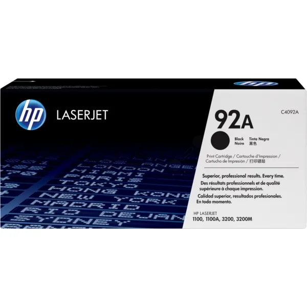 HP C4092A/92A Toner cartridge black. 2.5K pages ISO/IEC 19752 for Cano