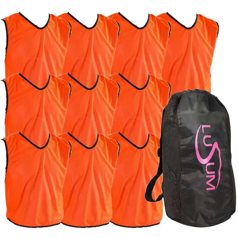 Buy 10 x PT Mesh Sports Training Bibs | Sports Ball Shop - Purple 26"/28
