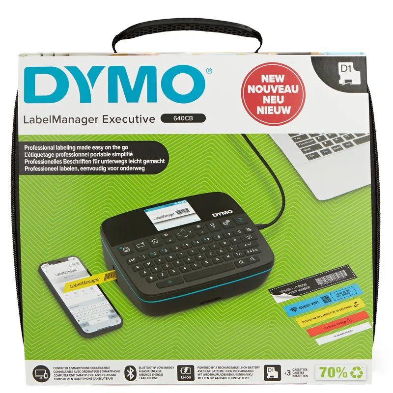 DYMO LabelManager Executive 640 CB Portable Label Printer Kit with Car