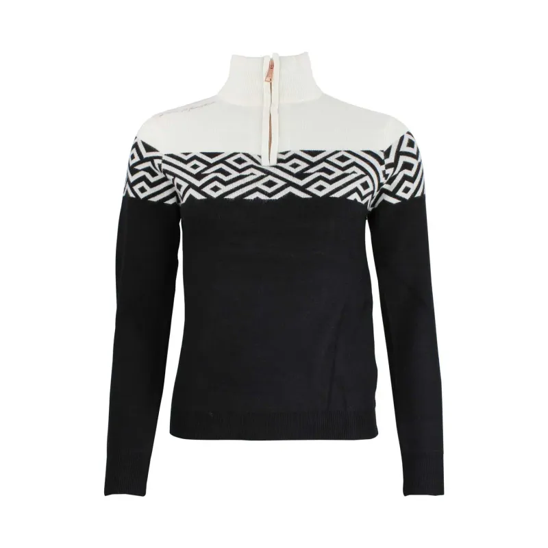 Women's 1/2 zip roll neck jumper Peak Mountain