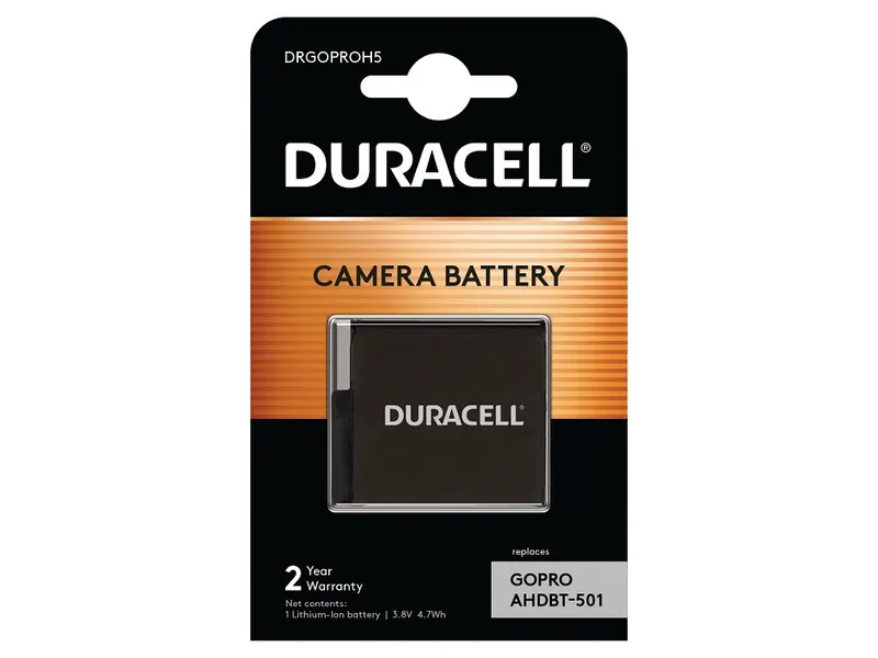 Duracell Action Camera Battery - replaces GoPro Hero 5 Battery