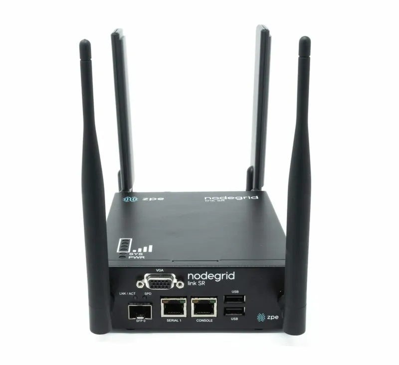 ZPE LSR 1 RJ45 Serial rolled. 1 ETH (PoE in). 1 SFP. 2 GPIO. 2 OUT. X8