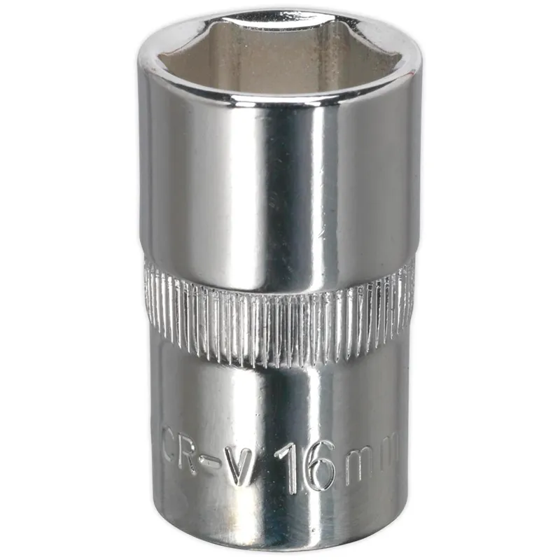 Sealey 1/2" Drive Hexagon WallDrive Socket Metric