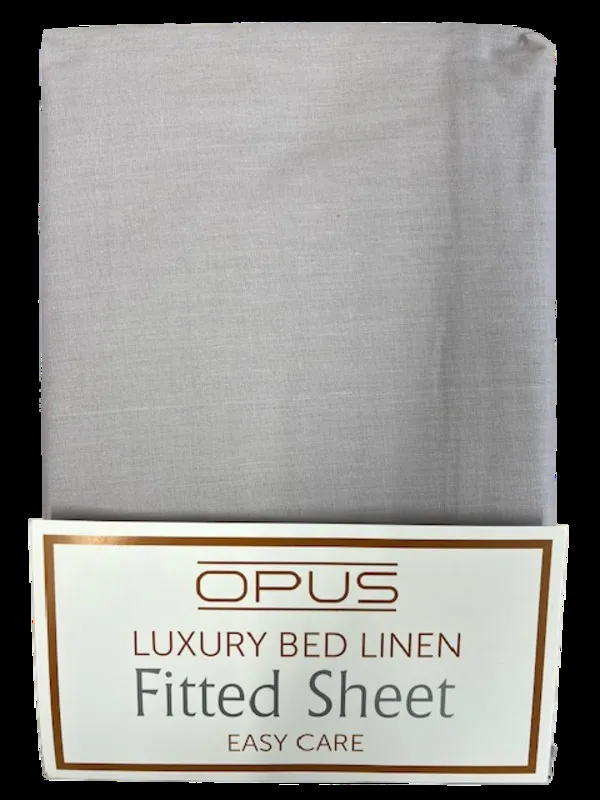Bellissimo Home Opus Silver Single Bed Flat Sheet - Premium Soft & Breathable