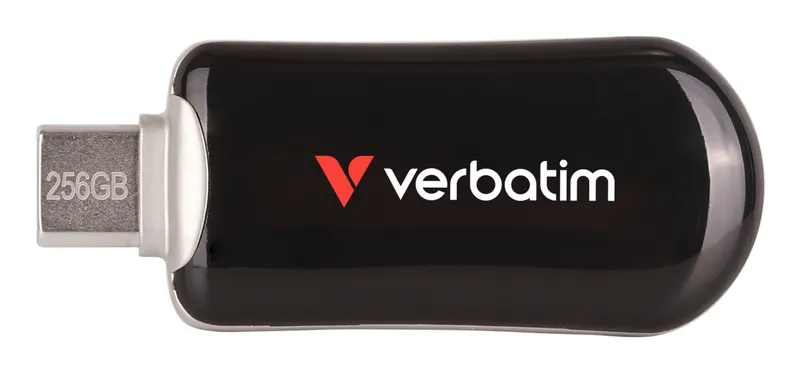 Verbatim Plectra USB-C Flash Drive Black 256GB