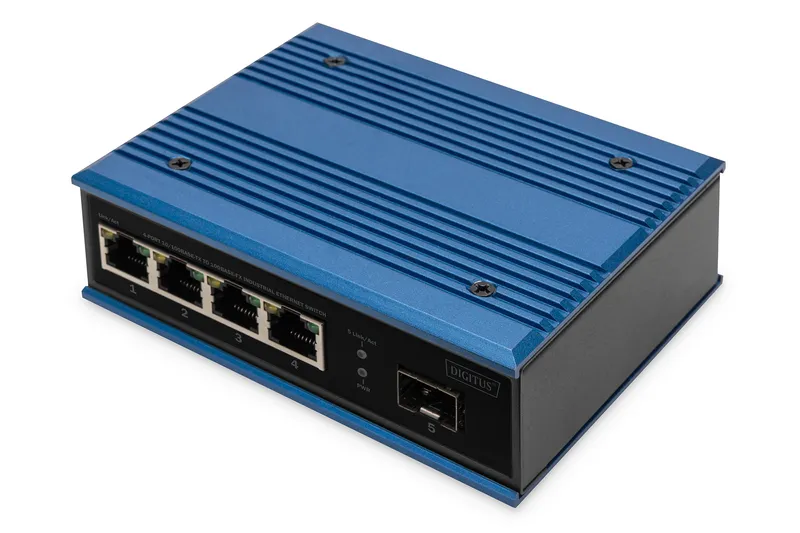 Digitus 4 port Fast Ethernet network switch. industrial. unmanaged. 1