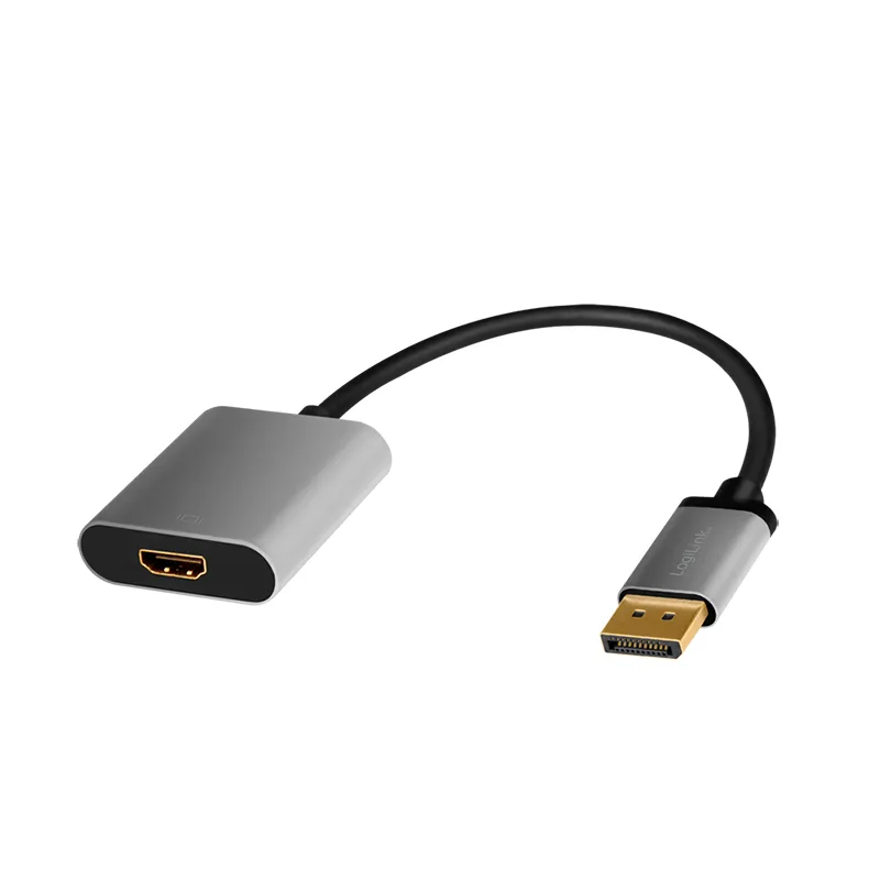LogiLink CDA0108 video cable adapter 0.15 m DisplayPort HDMI Black. Gr