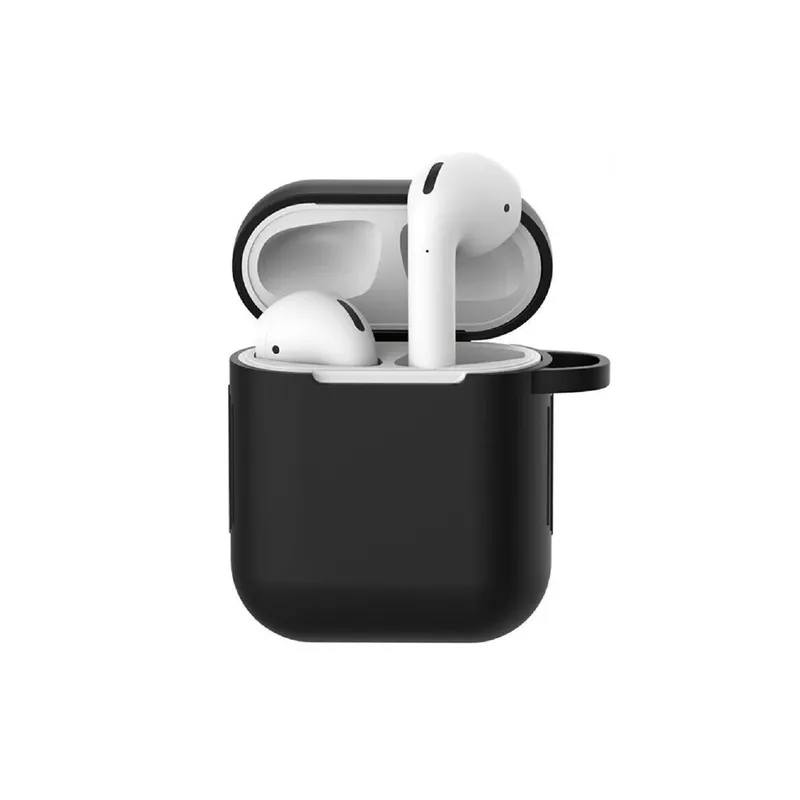 AdvancedAccessories Airpods Silicone Case for Airpods Gen 1 / 2 - Blac