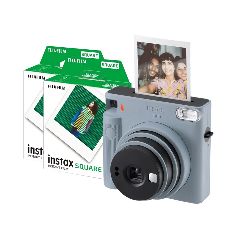 Fujifilm Instax Square SQ1 Instant Camera - Glacier Blue - Camera + 20