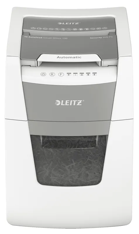 Leitz P4 34L paper shredder Cross shredding 55 dB 22 cm Silver, Black, White, Grey