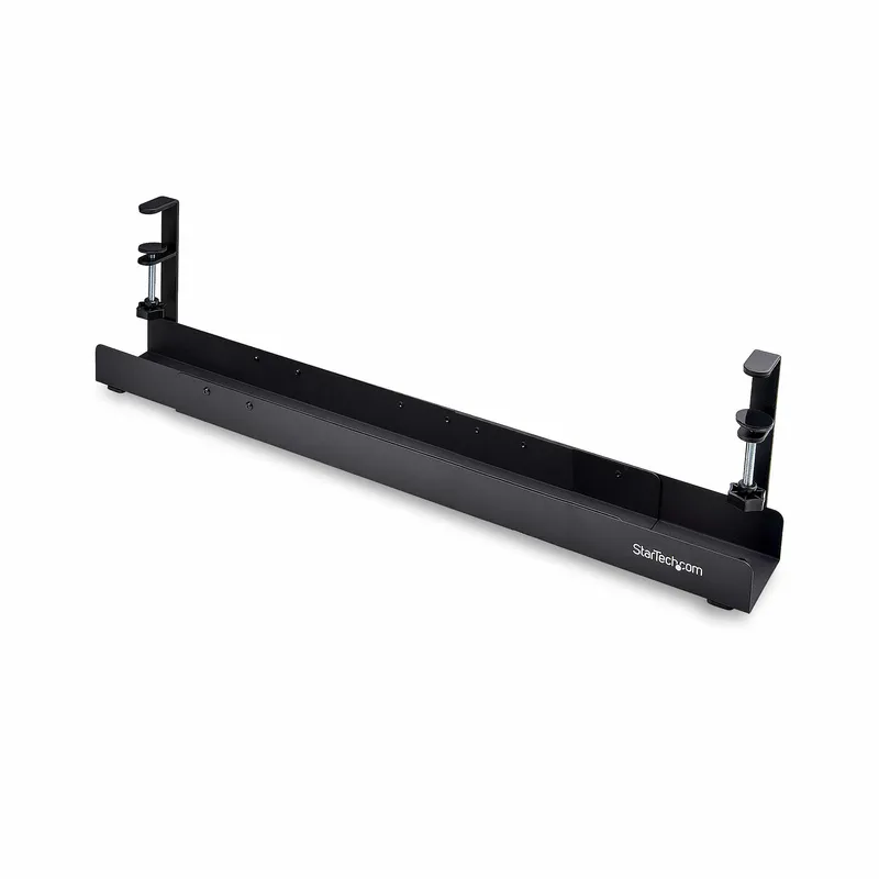 StarTech.com Under Desk Cable Management Tray. Length Adjustable Cable