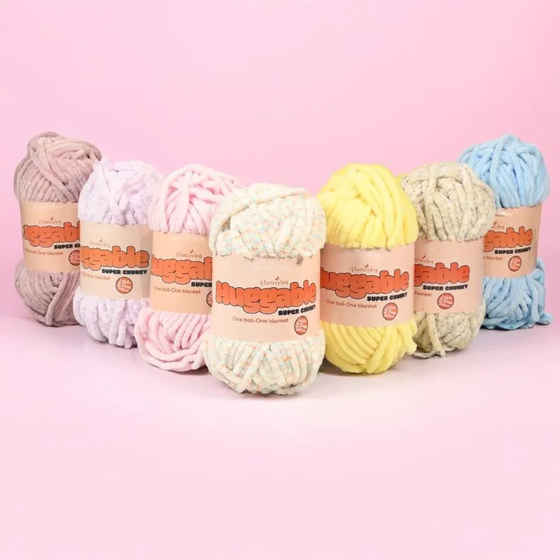 James C Brett Flutterby Huggable Super Chunky UG06 Pink 250g