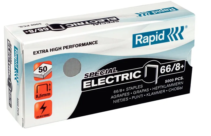 Rapid Staples SuperStrong 66/8+ Galvanized Box of 5000