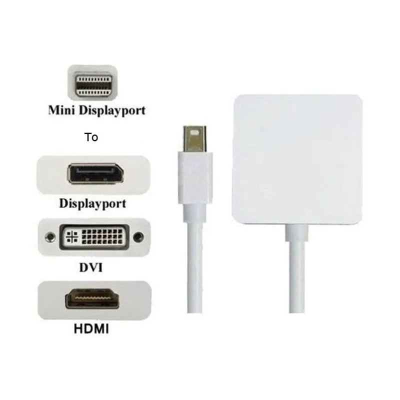 FDL 0.15M MINI DISPLAYPORT TO DISPLAY PORT. HDMI & DVI ADAPTOR