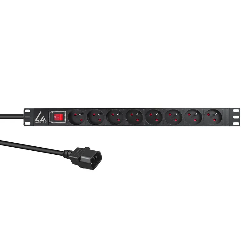 Lanview LVR-2MSCH-SW-C13-8 power distribution unit (PDU) 8 AC outlet(s