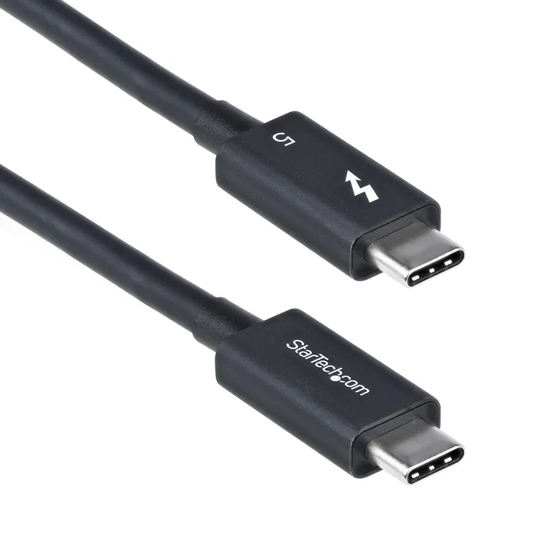 StarTech.com 1.5ft (50cm) Thunderbolt 5 Cable. 80Gbps/Up to 120Gbps. 2