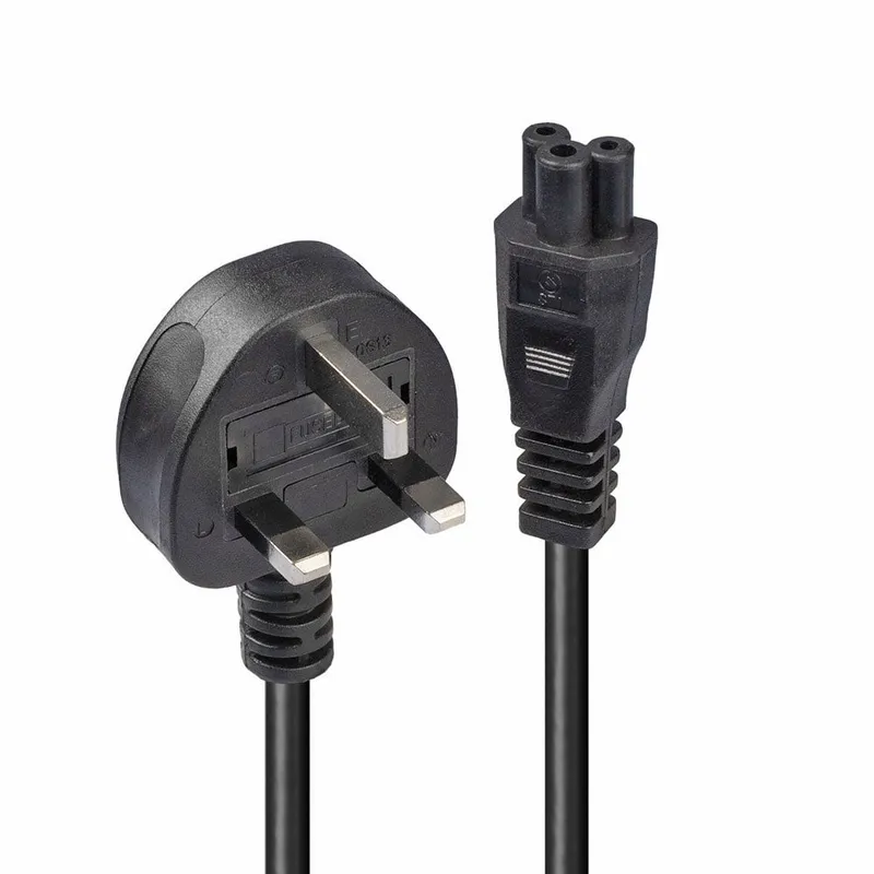 Lindy 3m UK 3 Pin to C5 Mains Cable lead free