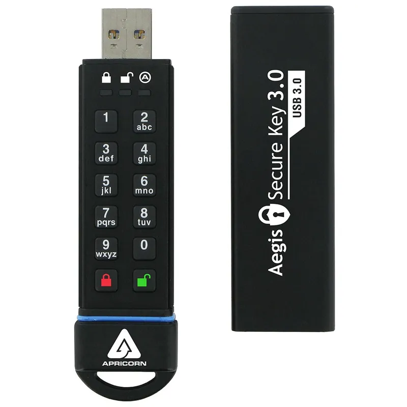 Apricorn Aegis Secure Key 3.0 USB flash drive 120 GB USB Type-A 3.2 Ge
