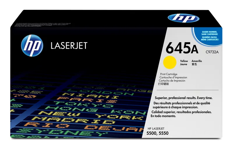 HP C9732A/645A Toner cartridge yellow. 12K pages/5% for Canon LBP-86