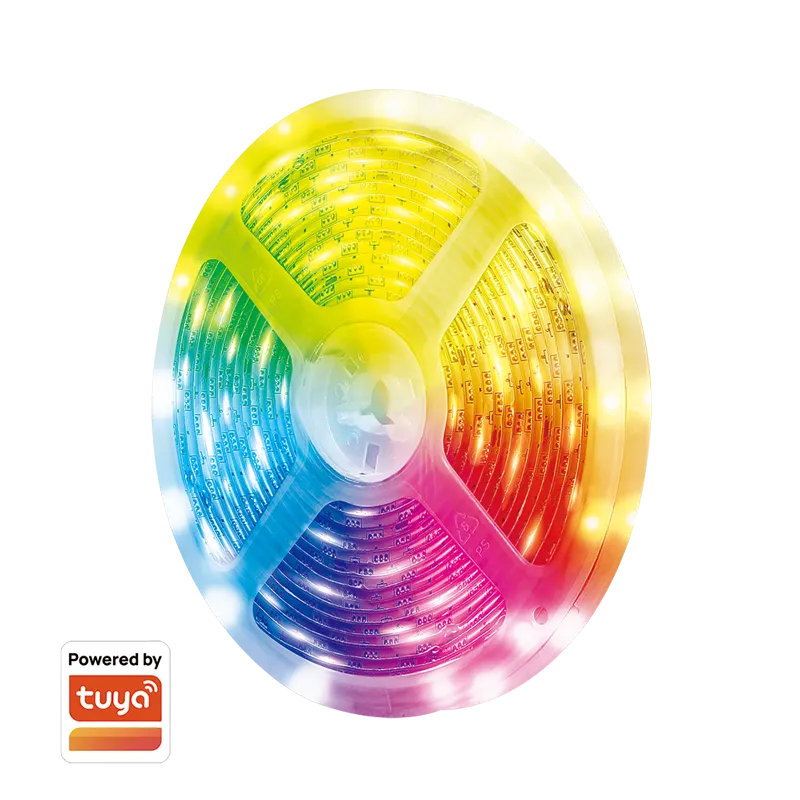 LogiLink WiFi Smart RGB+3000K - 6000K Light Strip. 5m. Tuya compatible