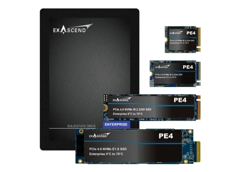 Exascend PE4 1.92 TB M.2 PCI Express 4.0 NVMe 3D TLC