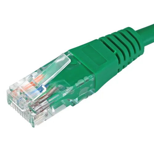 Cablenet 2.5m Cat5e RJ45 Green U/UTP PVC 24AWG Flush Moulded Booted Pa