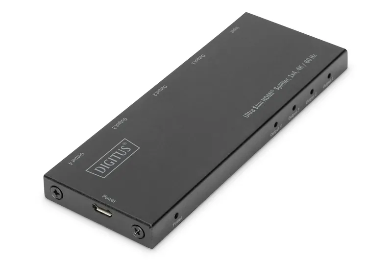 Digitus Ultra Slim HDMI® splitter. 1x4. 4K / 60 Hz