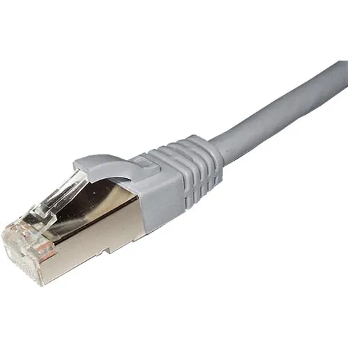 Cablenet 0.5m Cat6 RJ45 Grey F/UTP LSOH 26AWG Snagless Booted Patch Le