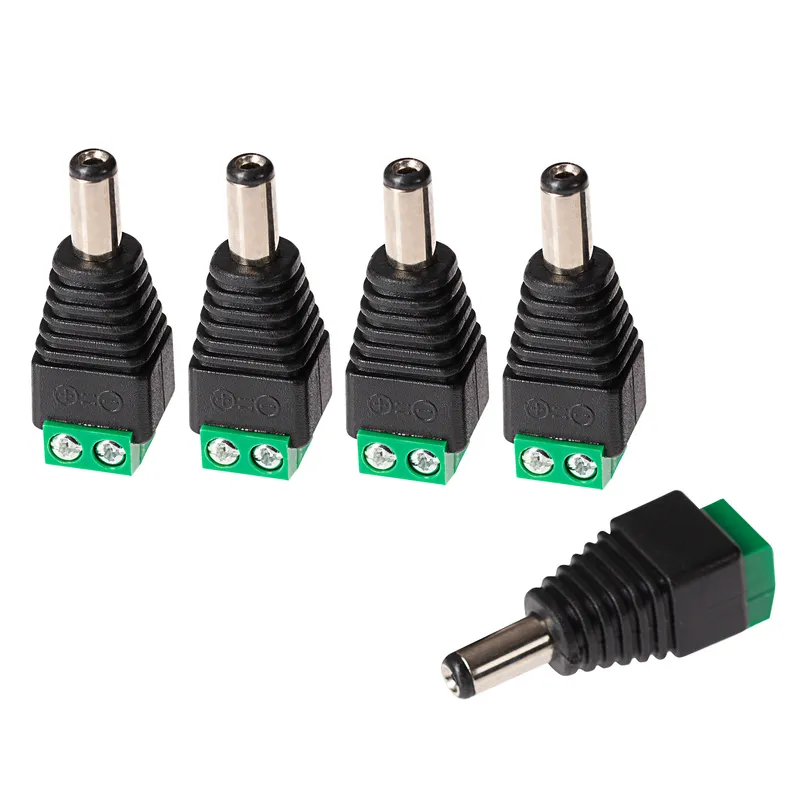 Maplin Male DC to Twin Cable to 5.5 x 2.1mm DC Power Plug for CCTV - B