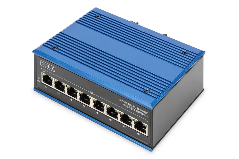 Digitus 8 Port Gigabit Ethernet Network Switch. Industrial. Unmanaged