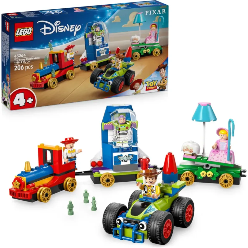 LEGO Disney Toy Story Celebration Train and RC Car Construction Set 43264