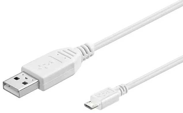 Microconnect USBABMICRO1W USB cable USB 2.0 1 m USB A Micro-USB B Whit