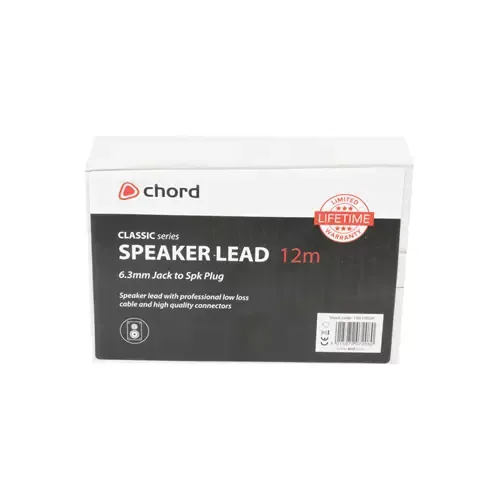 Chord Electronics 190.190UK audio cable 12 m 6.35mm Black