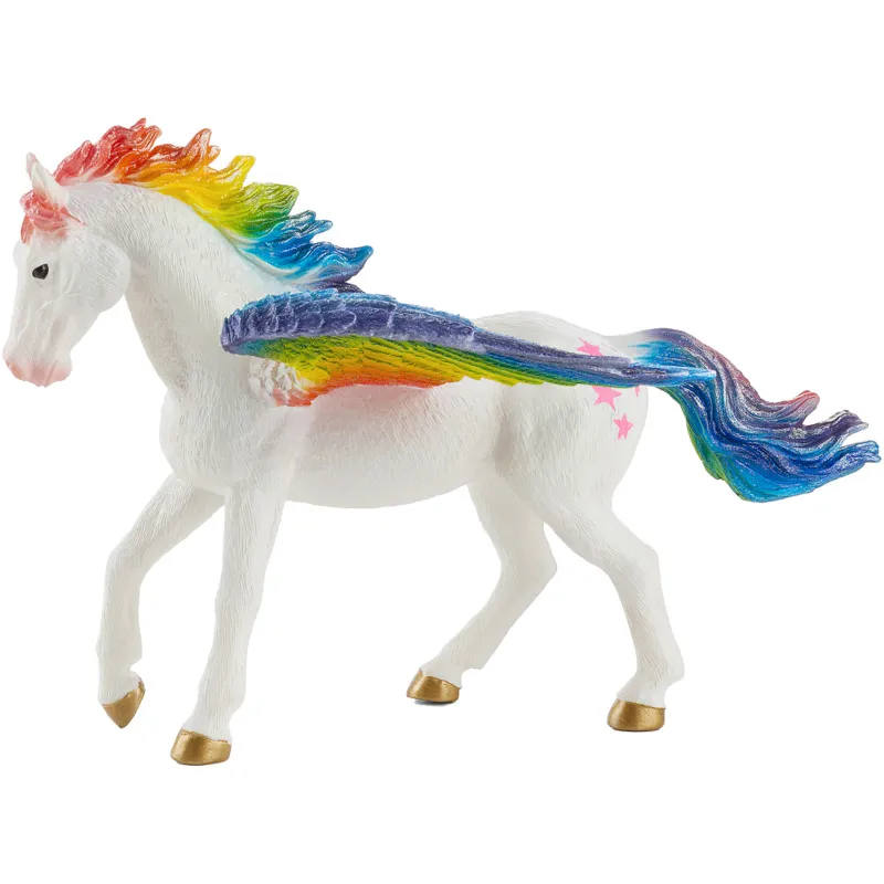 Mojofun Rainbow Pegasus Toy – Fantasy Winged Horse Model