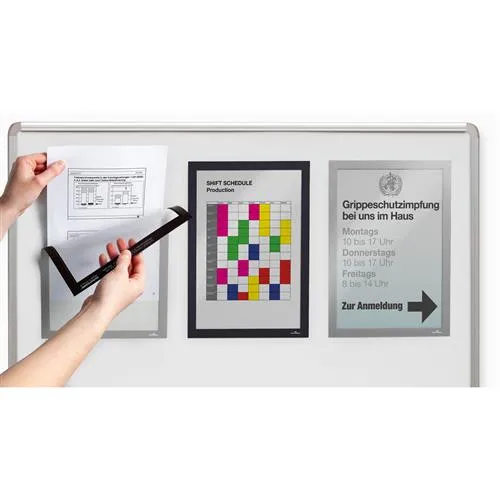 Durable Duraframe Magnetic A4 magnetic frame Silver