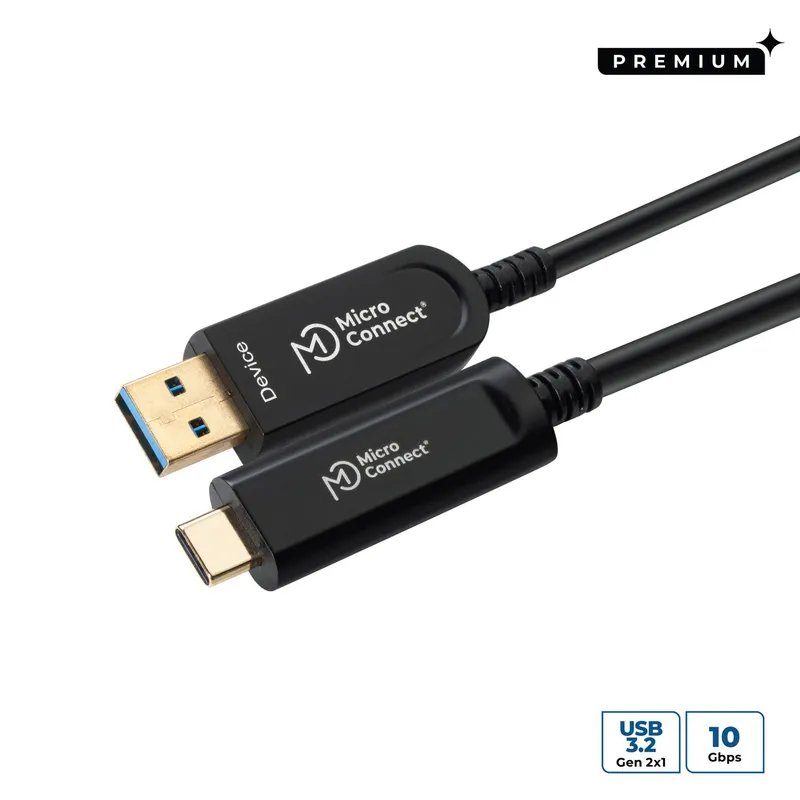 Microconnect MC-USB3.2CA10OP USB cable USB 3.2 Gen 2 (3.1 Gen 2) 10 m