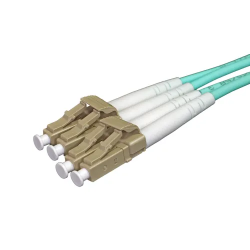 Cablenet 15m OM3 50/125 LC-LC Duplex Aqua LSOH Fibre Patch Lead