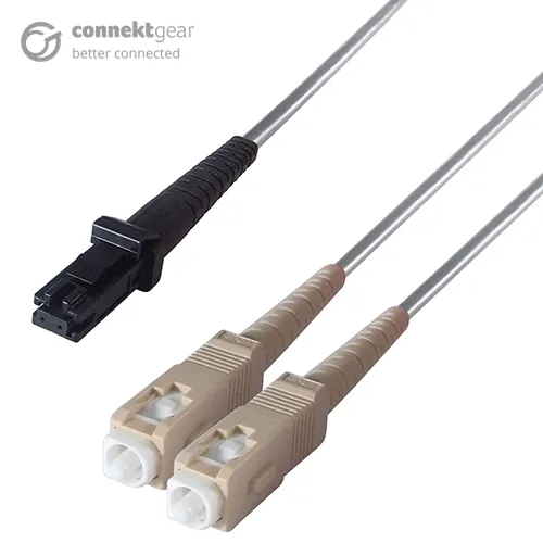 connektgear 2m Duplex Fibre Optic Multi-Mode Cable OM1 62.5/125 Micron