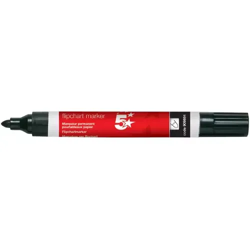 5Star 909884 marker 12 pc(s) Bullet tip Black