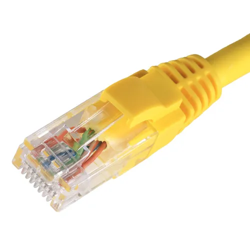 Cablenet 5m Cat5e RJ45 Yellow U/UTP LSOH 24AWG Snagless Booted Patch L