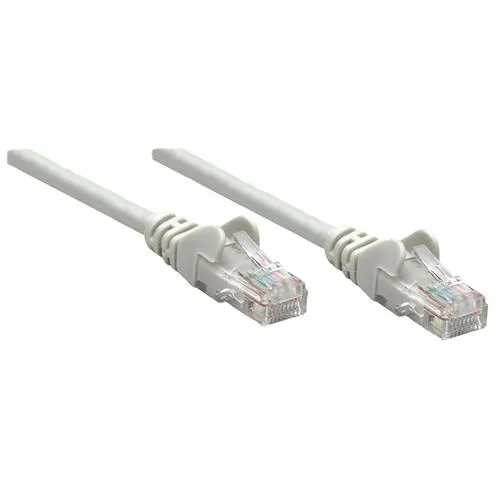 Intellinet Network Patch Cable Cat6 10m Grey CCA U/UTP PVC RJ45 Gold Plated Contacts Snagless Booted Lifetime Warranty