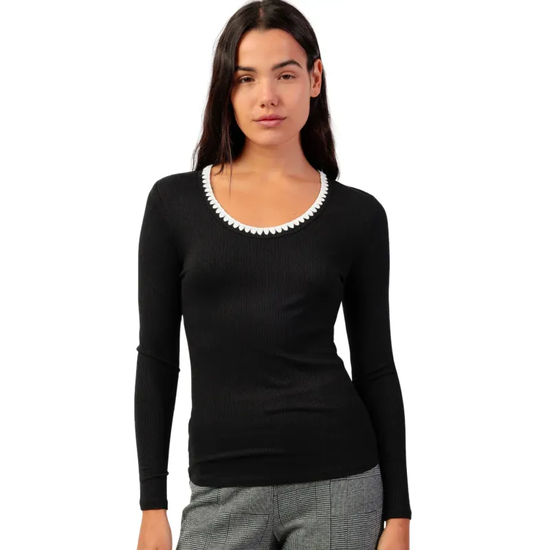 Women's long sleeve T-shirt Admas Canale Contraste