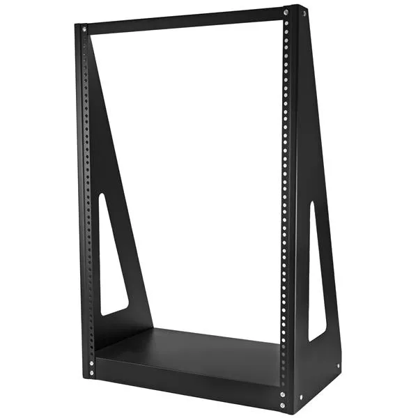 StarTech.com 2-Post 16U Heavy-Duty Desktop Server Rack. Small Open Fra