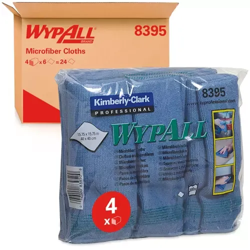 WypAll 8395 cleaning cloth Microfibre Blue 6 pc(s)