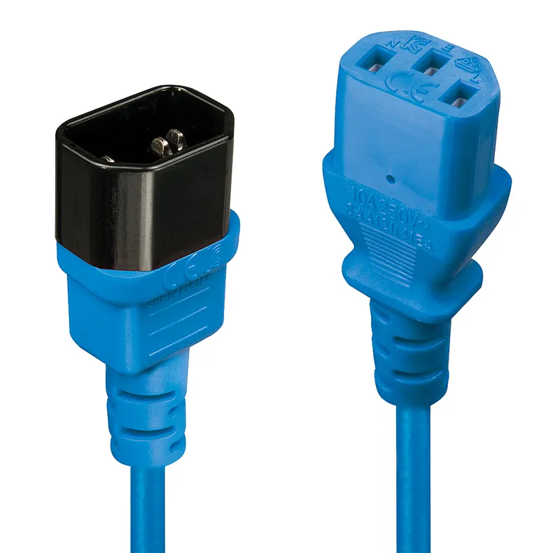 Lindy 2m IEC Extension Cable Blue