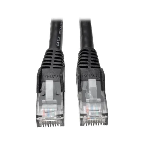 Tripp Lite N201-010-BK Cat6 Gigabit Snagless Molded (UTP) Ethernet Cable (RJ45 M/M) PoE Black 10 ft. (3.05 m)