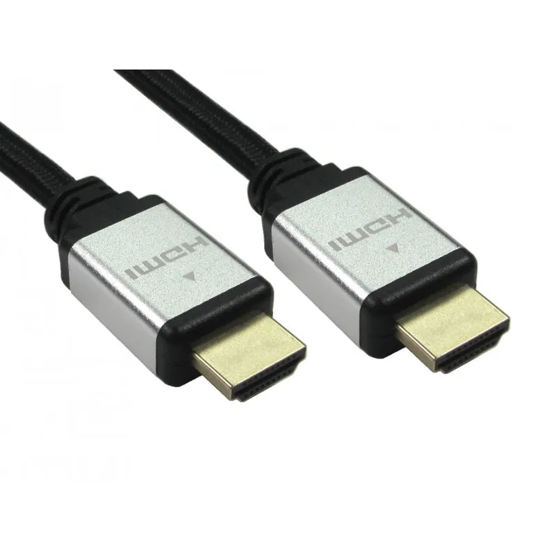 Cables Direct HDMI HDMI cable 3 m HDMI Type A (Standard) Black Silver